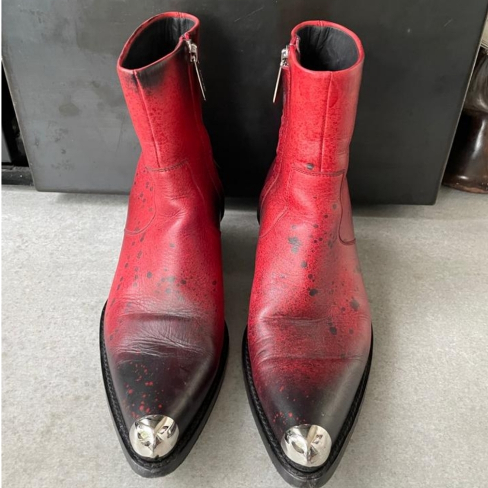 Calvin Klein 205 x Raf Simons Tex Boots Red/Black 37.5